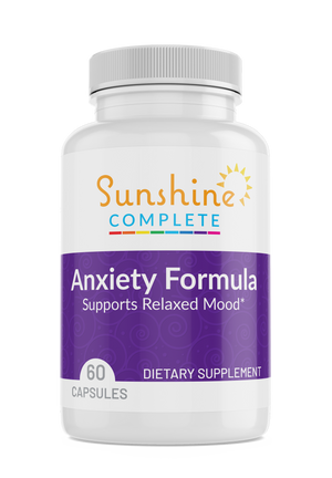 Anxiety Formula for Deep Calming & Reducing Stress, 60 Capsules - Sunshine Complete