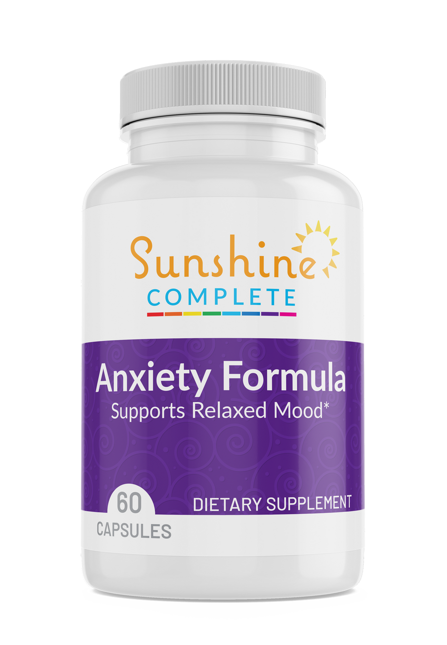 Anxiety Formula for Deep Calming & Reducing Stress, 60 Capsules - Sunshine Complete