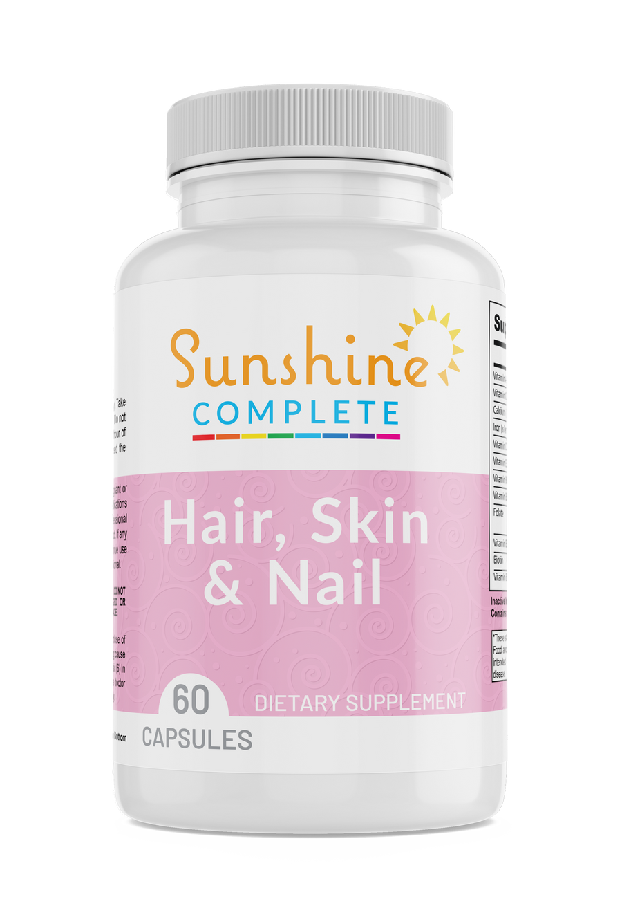 Hair Skin & Nail for Men & Women, 60 Capsules - Sunshine Complete
