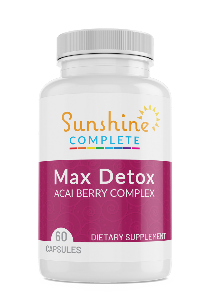 Max Detox Acai Berry Complex, 60 Capsules - Sunshine Complete
